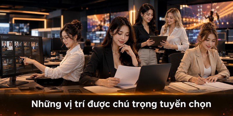 Những vị trí được chú trọng tuyển chọn