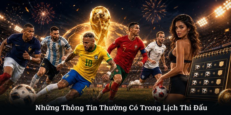 Những Thông Tin Thường Có Trong Lịch Thi Đấu