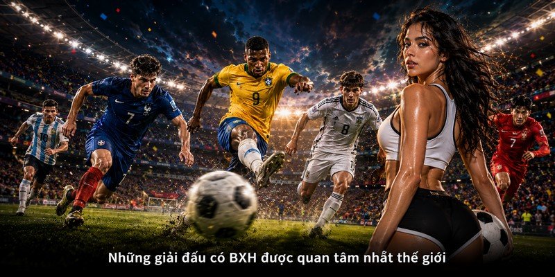 Những giải đấu có BXH được quan tâm nhất thế giới