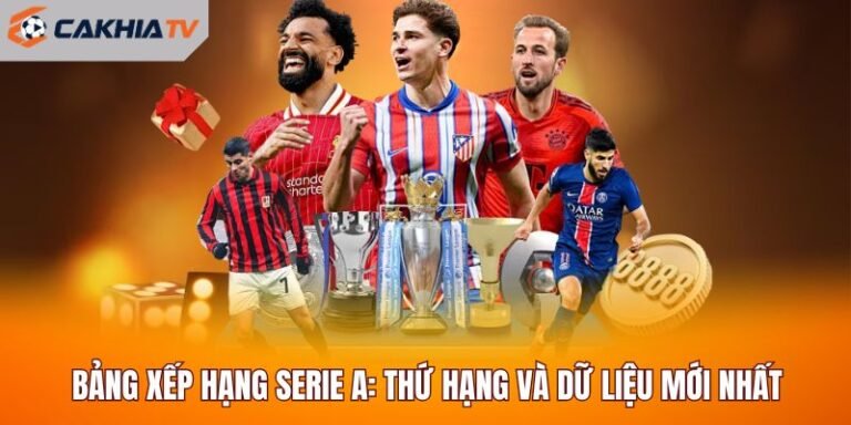 bảng xếp hạng Serie A